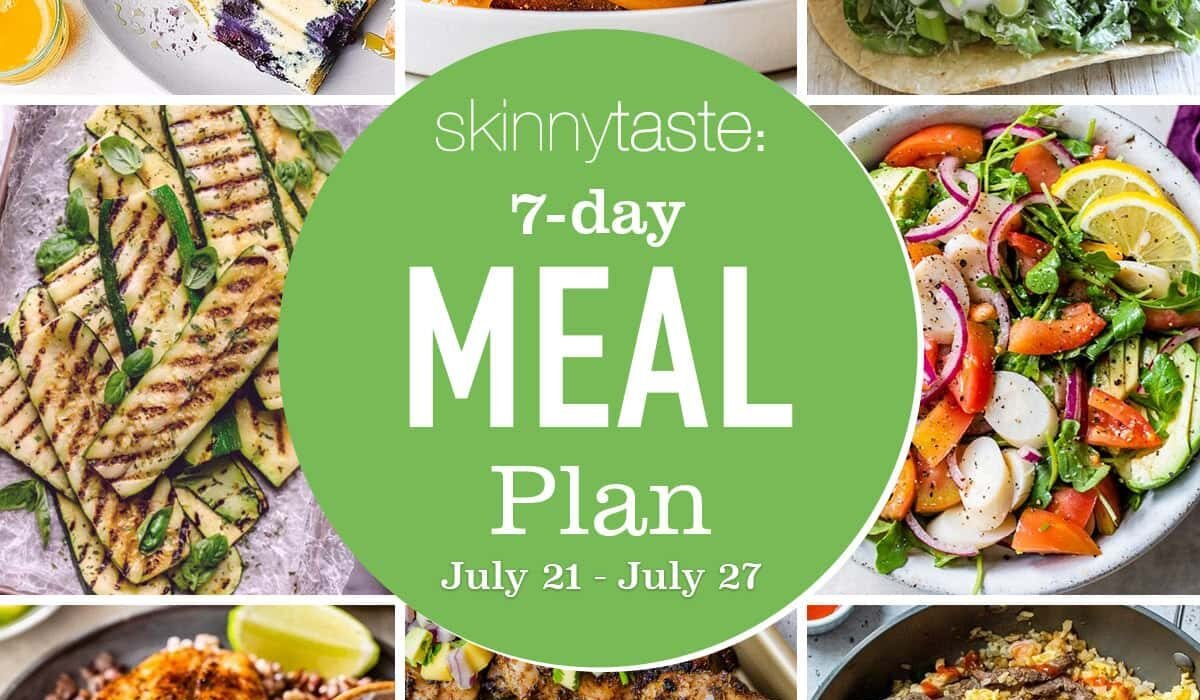 Free 7 Day Healthy Meal Plan (July 21-27)