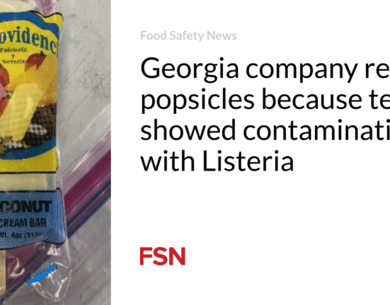 Georgia company recalls popsicles because testing showed contamination with Listeria