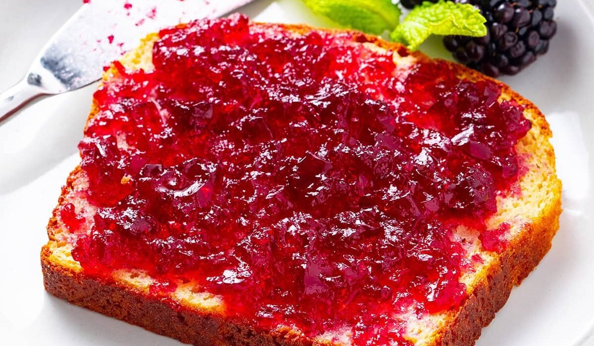 Sugar free jelly on toast.